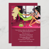 Party Einladung für die private Altersversorgung (Vorne/Hinten)