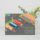 Party Einladung für die Ruhestandsregelung für Lkw (Stehend Vorderseite)