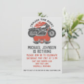 Party Einladung für die Ruhestandsregelung für Mot (Stehend Vorderseite)