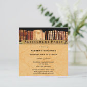 Party Einladung für die Vintage Buchung (Stehend Vorderseite)