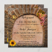 Party Einladung für die Weinverkostung (Vorne/Hinten)