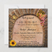 Party Einladung für die Weinverkostung (Vorderseite)