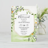 Party Einladung für die Wildblume  (Stehend Vorderseite)