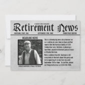 Party Einladung für die Zeitung auf der Titelseite (Vorderseite)