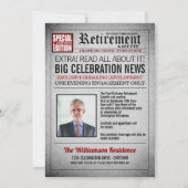 Party Einladung für die Zeitung auf der Titelseite (Vorderseite)