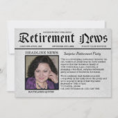 Party Einladung für die Zeitung auf der Titelseite (Vorderseite)