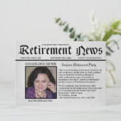 Party Einladung für die Zeitung auf der Titelseite (Stehend Vorderseite)