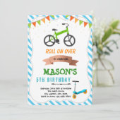 Party Einladung für Fahrräder und Roller (Stehend Vorderseite)