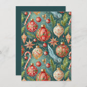 Party Einladung für Feiertage (Vorne/Hinten)