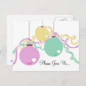 Party Einladung für Feiertage (Vorne/Hinten)