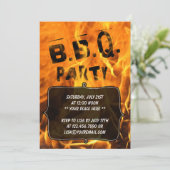 Party Einladung für Feuerbrand (Stehend Vorderseite)