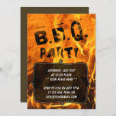 Party Einladung für Feuerbrand (Vorne/Hinten)