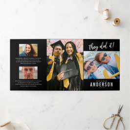 Party Einladung für Foto mit doppeltem Abschluss