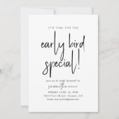 Party Einladung für Frühgeburten (Vorderseite)