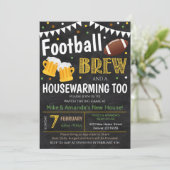 Party Einladung für Fußball und Bierbrauerei (Stehend Vorderseite)