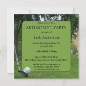Party Einladung für Golf-Rente (Rückseite)