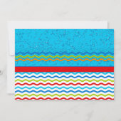 Party Einladung für Haifischflossen - Wasser (Rückseite)