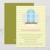 Party Einladung für Hübsche Fensterhäuser (Vorne/Hinten)