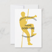 Party Einladung für individuelle Felskletterwände (Vorderseite)