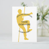 Party Einladung für individuelle Felskletterwände (Stehend Vorderseite)