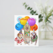 Party Einladung für individuelle Hunde (Stehend Vorderseite)