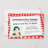 Party Einladung für Journalisten (Vorderseite)