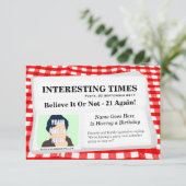 Party Einladung für Journalisten (Stehend Vorderseite)