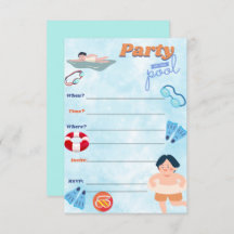 Party Einladung für Jungen