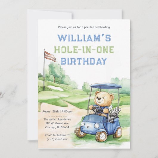 Party Einladung für Kinder (Vorderseite)