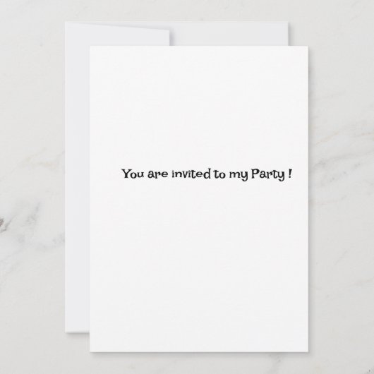 Party Einladung für Kinder (Rückseite)