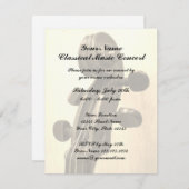 Party Einladung für klassische Musik (Vorne/Hinten)