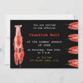 Party Einladung für Langusten (Rückseite)
