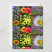 Party Einladung für lila Blumenruhestandszeit (Rückseite)