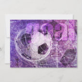 Party Einladung für lila Mädchen (Vorderseite)