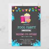 Party Einladung für Mädchenfilme (Vorderseite)