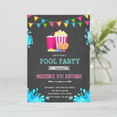 Party Einladung für Mädchenfilme (Stehend Vorderseite)