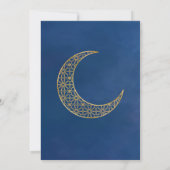 Party Einladung für Marine und Gold Eid (Rückseite)