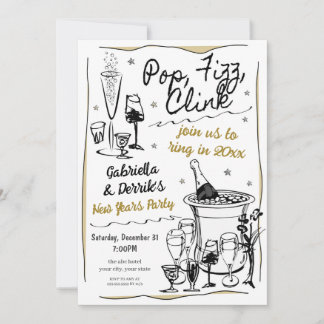 Party Einladung für neue Jahre