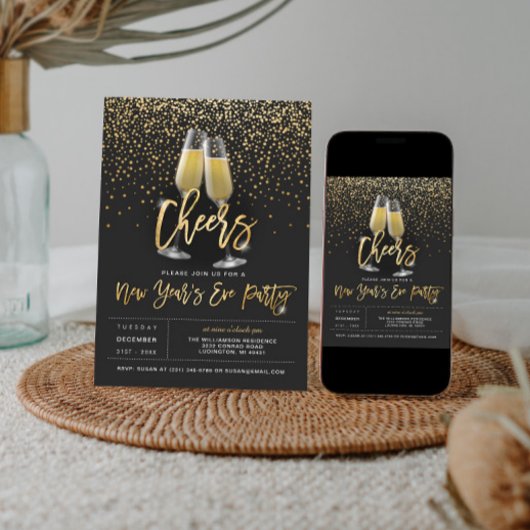 Party Einladung für neue Jahre