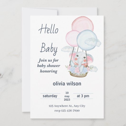 Party Einladung für niedliche und lustige Kinder - (Vorderseite)