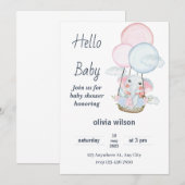 Party Einladung für niedliche und lustige Kinder - (Vorne/Hinten)