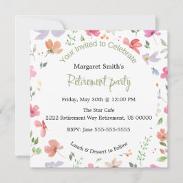 Party Einladung für niedliche und schicke Altersve