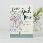 Party Einladung für niedliche Welpenzucht (Stehend Vorderseite)