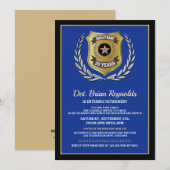 Party Einladung für Polizeibeamte (Vorne/Hinten)