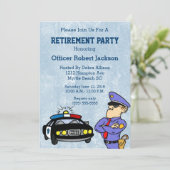 Party Einladung für Polizeibeamte (Stehend Vorderseite)