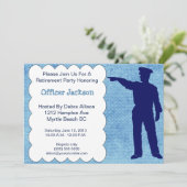 Party Einladung für Polizeibeamte (Stehend Vorderseite)