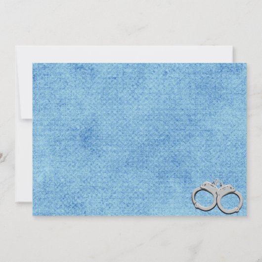 Party Einladung für Polizeibeamte (Rückseite)