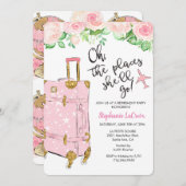 Party Einladung für Reisende (Vorne/Hinten)