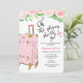 Party Einladung für Reisende (Stehend Vorderseite)