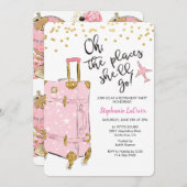 Party Einladung für Reisende (Vorne/Hinten)